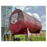 300 gallon diesel tank on stand. Has 100-200 gallons of diesel in it.