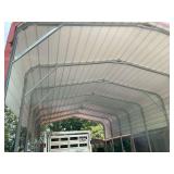 Large Metal Carport Structure