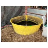 Large Yellow Stock Tank/Water Trough