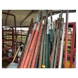 Lot of Metal Fence Posts