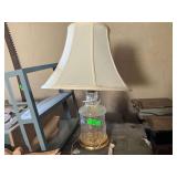 Elegant Glass Table Lamp with Shade