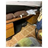 Assorted Furniture Lot: Desk, bean bags & Office Chair