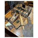Assorted Farmhouse, Rustic Decor & Pot Rack