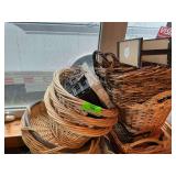 Collection of Decorative Wicker Baskets - Assorted Sizes and Styles