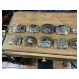 Lot of 10 Horse Show Award Belt Buckles - MPHC