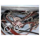 Collection of Assorted Horse Tack: Bridles, Reins, and More