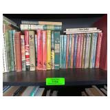 Shelf of Various Antique Books, Including Walter Farley