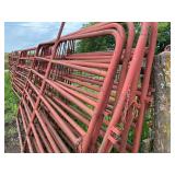 Group of Metal Livestock Fencing Panels