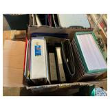 Box Lot of Office Supplies: Clipboards, Binders, and More!