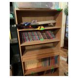 (2) - 3 shelf bookshelves.