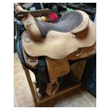 Leather Horse Saddle with Cover