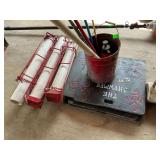 Boards, PVC Pipes, and Assorted Tools