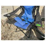 Outdoor Folding Chair and Garden Pot