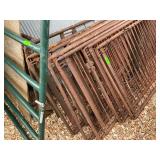 Lot of Metal Cattle/Livestock Fence Panels
