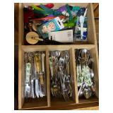 Kitchen Utensil Lot - Assorted Cutlery, Flatware, and More