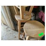 Three Wooden Stools