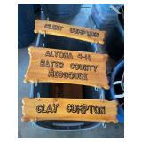Lot of 3 Custom Wood Signs - Cumpton Family & Altona 4-H