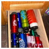 Assorted Cups, Water Bottles & Mugs Lot