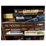Mixed Lot of Board Games & More: Battleship, Risk Halo Wars, Scrabble, Air Hockey Tabletop Game and More!