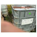 2 Homemade mineral totes with mineral in them.