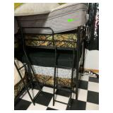 Metal Twin Size Bunk Bed Frame with 5 Mattresses