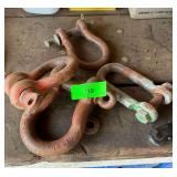 Lot of Four Heavy Duty Shackles