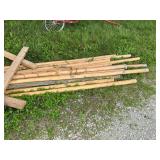 Teepee poles and cover