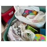 Mixed Lot of Seasonal Decorations, Toys, and Crafting Supplies