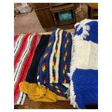 Lot of Four Handmade Crochet Blankets- very clean