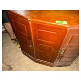 Corner Cabinet and Decorative Shelves