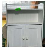 White Painted Hutch Cabinet