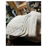 Lot of Medallion Quilted Fleece Western Saddle Pads