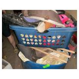 Assorted Equestrian Supplies in Baskets