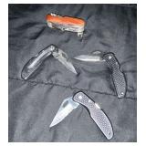 Lot of Four Knives: Multi-Tool & Folding Pocket Knives