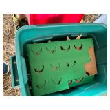 Tote with Mixed Items: Christmas Decorations & Cookbooks