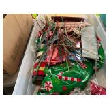 Large Lot of Holiday Wrapping Paper, Gift Bags, and Decorations