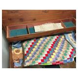 Virginia Maid Cedar Chest with Quilts and Linens