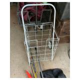 Wire Shopping Cart and Mixed Lot of Equipment