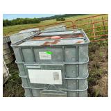 2 Homemade mineral totes with mineral in them.