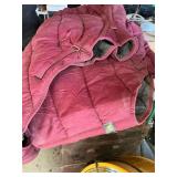 Burgundy Horse Blankets with Straps