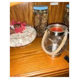 Assorted Home Decoratives - Shells, Decorative Lighting, & Dried Botanicals