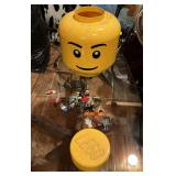 Large Lot of LEGOs with Storage Head