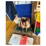 Equestrian Lot: Show Patterns, Papers, Equipment, Cart