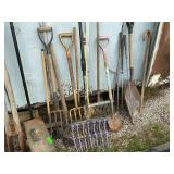 Variety of Garden Tools - Rakes, Shovels, Forks, and More