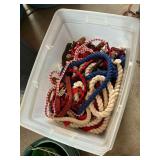 Assorted Equestrian Supplies: Ropes, Buckets, and More