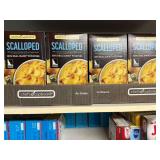 Pantry Shelf Lot: Assorted Baking Mixes, Spices, Canned Goods, and More