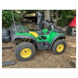 John Deere 4x4 ATV with Utility Trailer
