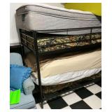 Metal Bunk Bed Frame with 4 twin Mattresses