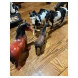 Collection of Horse Figurines and Statue