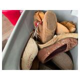 Assorted Equestrian Supplies and Moccasins
